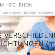 Website: Jobportal "Ärzte am Hochrhein"
